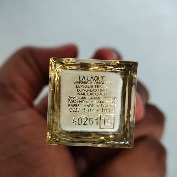 Yves Saint Laurent La Laque Long Lasting #13 Nude Beige Nail Lacquer 90% Partial - Picture 2 of 2